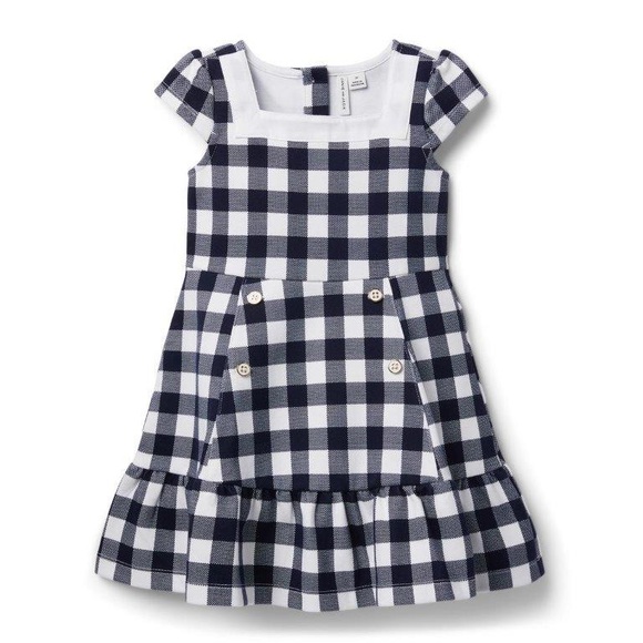 Janie and Jack Gingham Ponte Dress - Picture 1 of 6